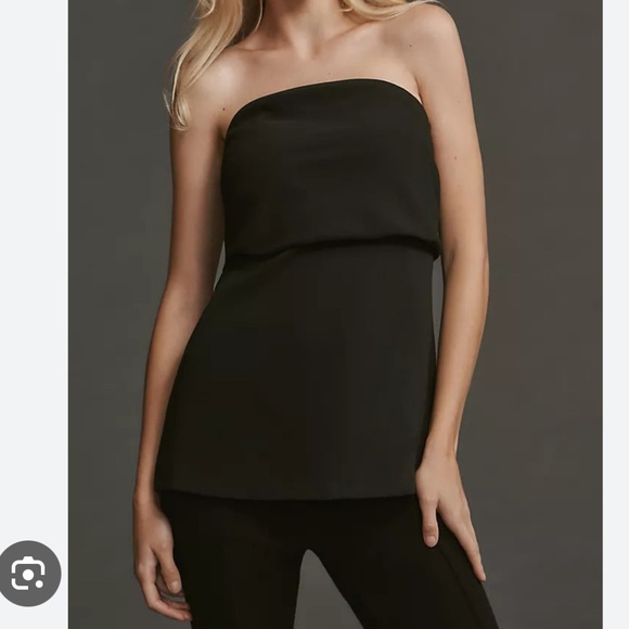 Sophie Rue Tops - Rue Sophie Black Strapless Top